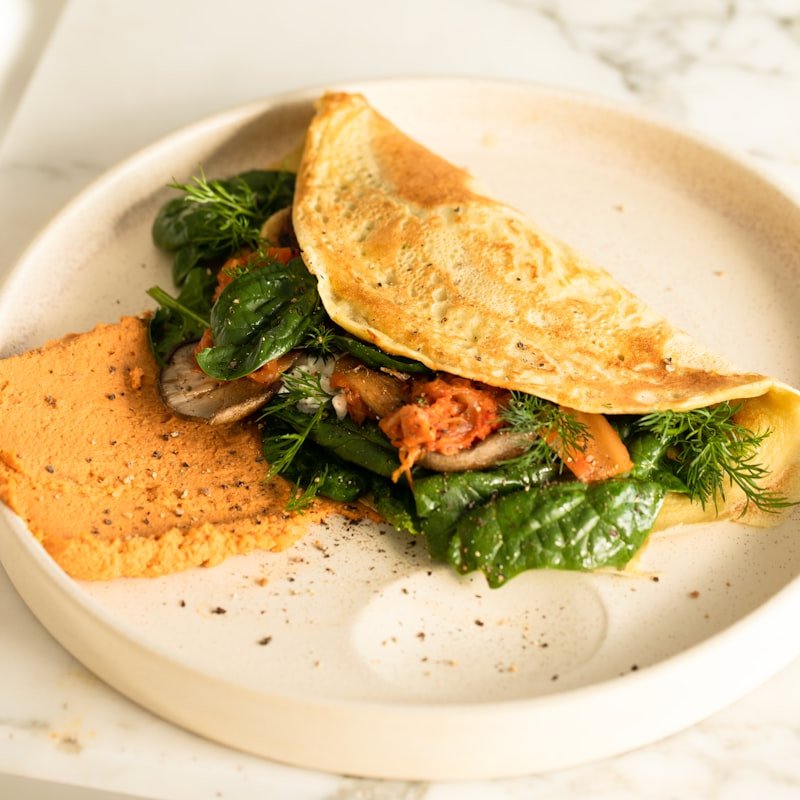 Spinach Omelette